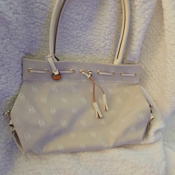 Dooney & Bourke Handbags - Dooney & Bourke Chic Beige Tote Bag with Logo Design